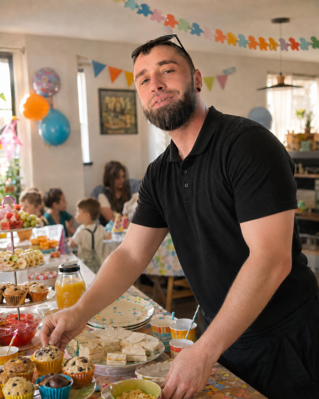 Frisch zubereitetes Kinderessen für Familien und Kindergeburtstage