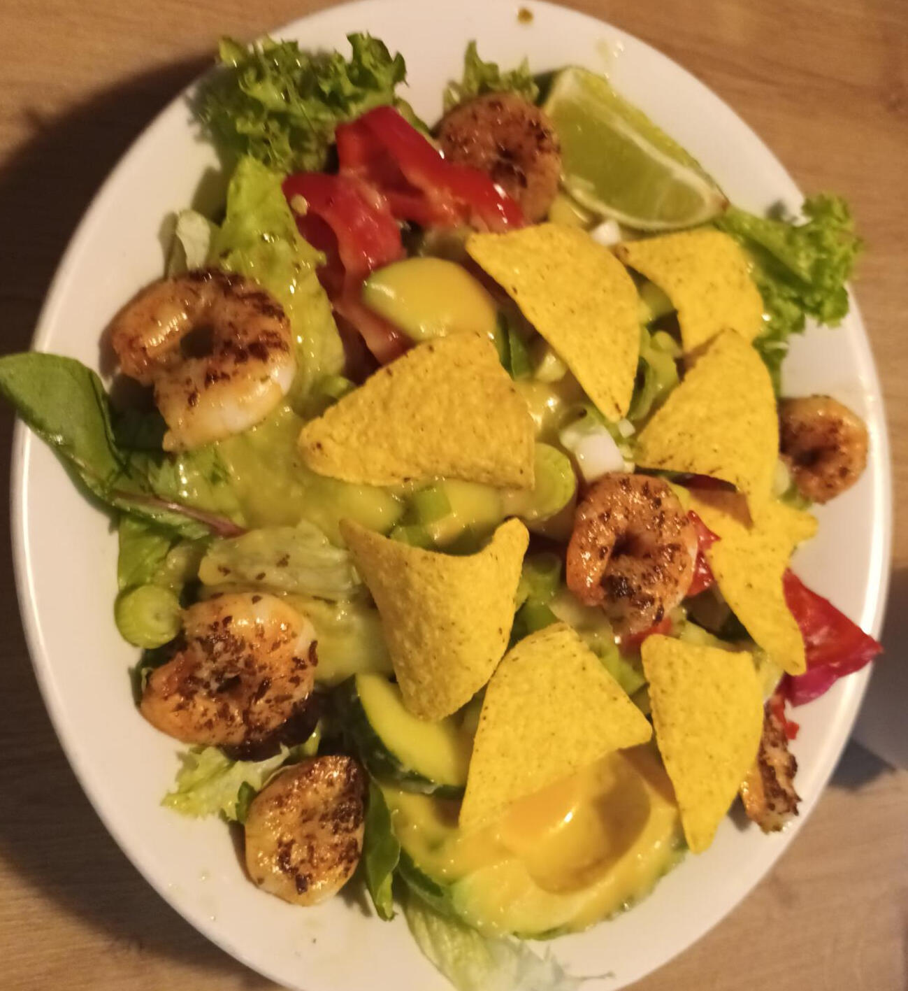 Frisch zubereitetes Gericht