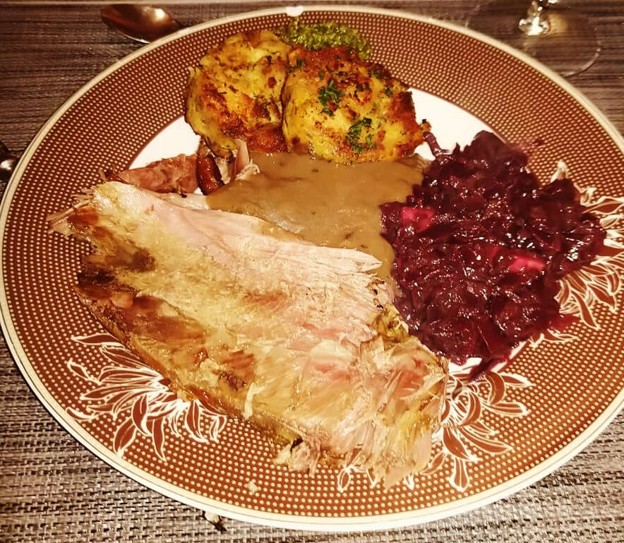 Frisch angerichtetes Hauptgericht