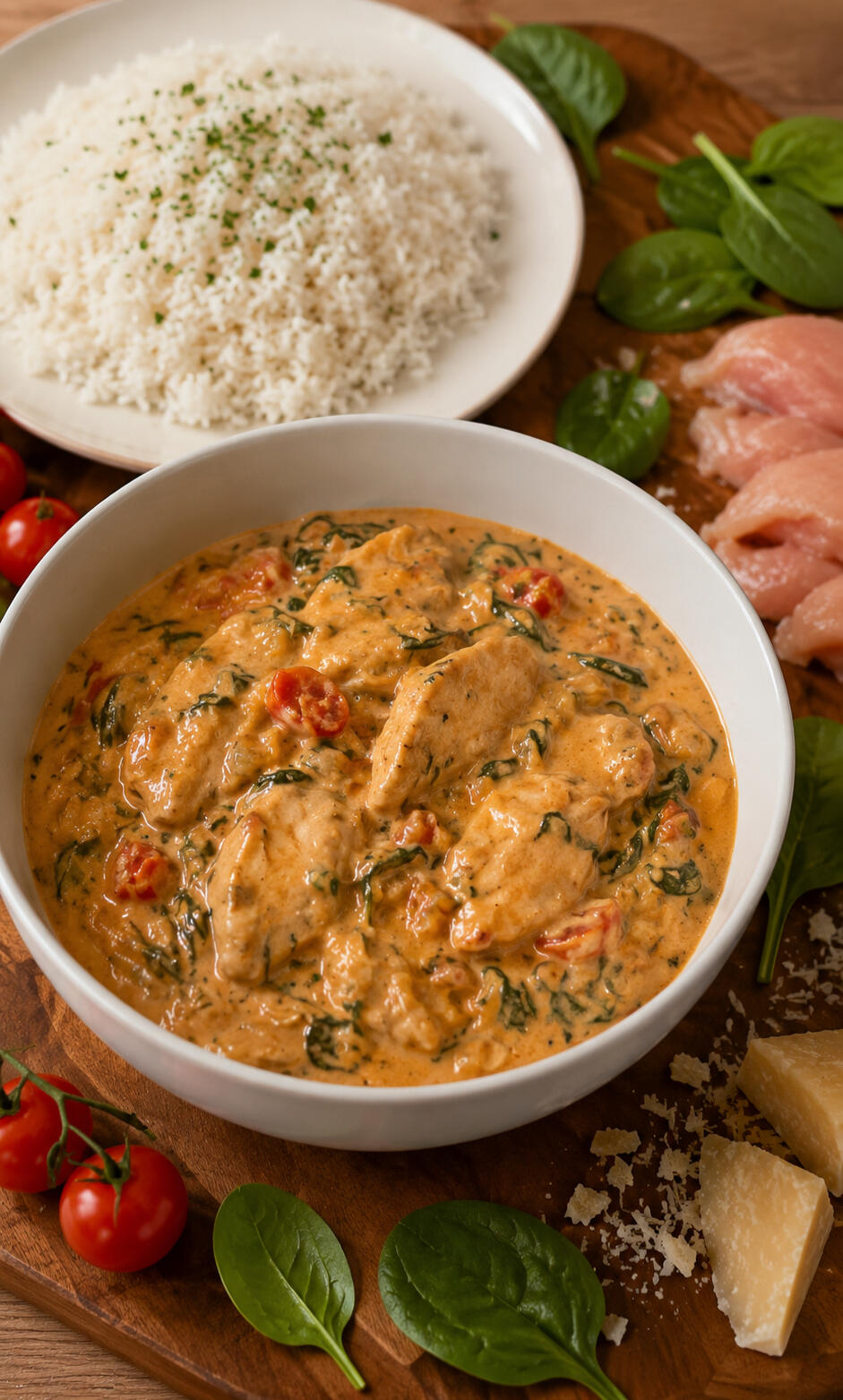 Frisch gekochtes Currygericht